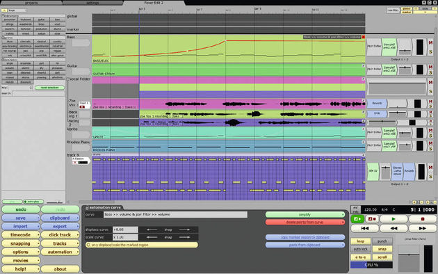 blank Audio and MIDI editing is done within the main project view.